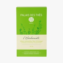 Infusion L'Herboriste N&deg;74, Tilleul, camomille, fleur d'oranger, biologique Palais des Th&eacute;s