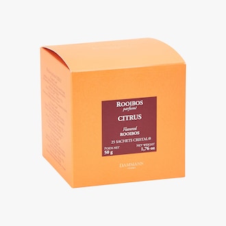 Rooibos parfumé Citrus - Boîte de 25 sachets Dammann Frères