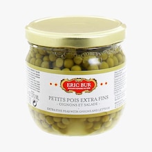 Petits pois extra fins, oignons et salade Eric Bur