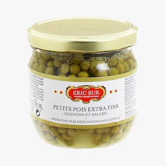 Petits pois extra fins, oignons et salade Eric Bur