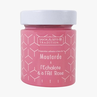 Moutarde saveur échalote et ail rose Savor & Sens