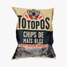 Totopos chips de ma&iuml;s bleu Las Chachitas