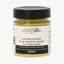 Moutarde &agrave; la truffe noire du P&eacute;rigord, pr&eacute;paration culinaire aromatis&eacute;e La Grande &Eacute;picerie de Paris