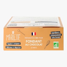 Préparation pour Fondant au chocolat 60 % de cacao Marlette