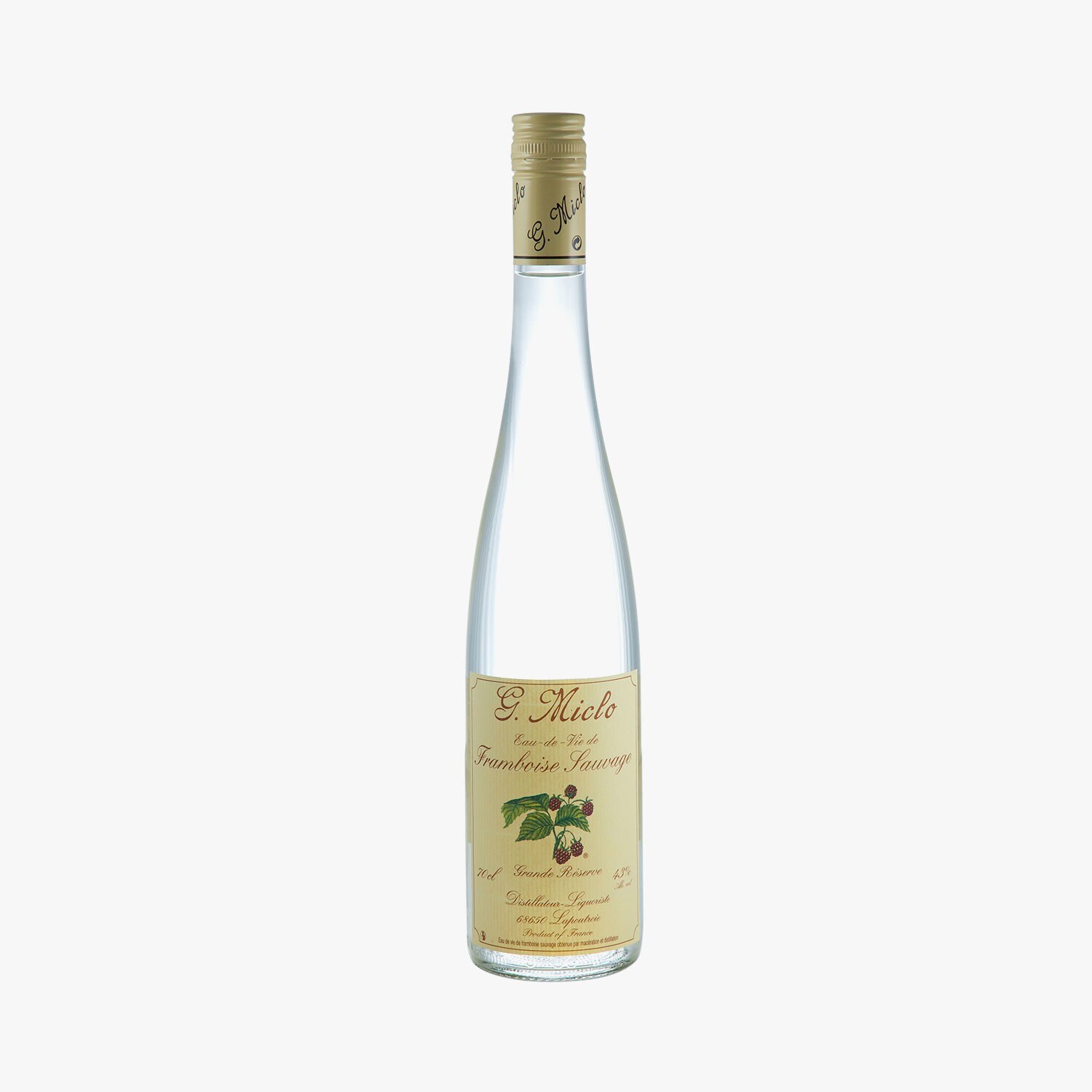 Eau De Vie Framboise Sauvage Grande Réserve
