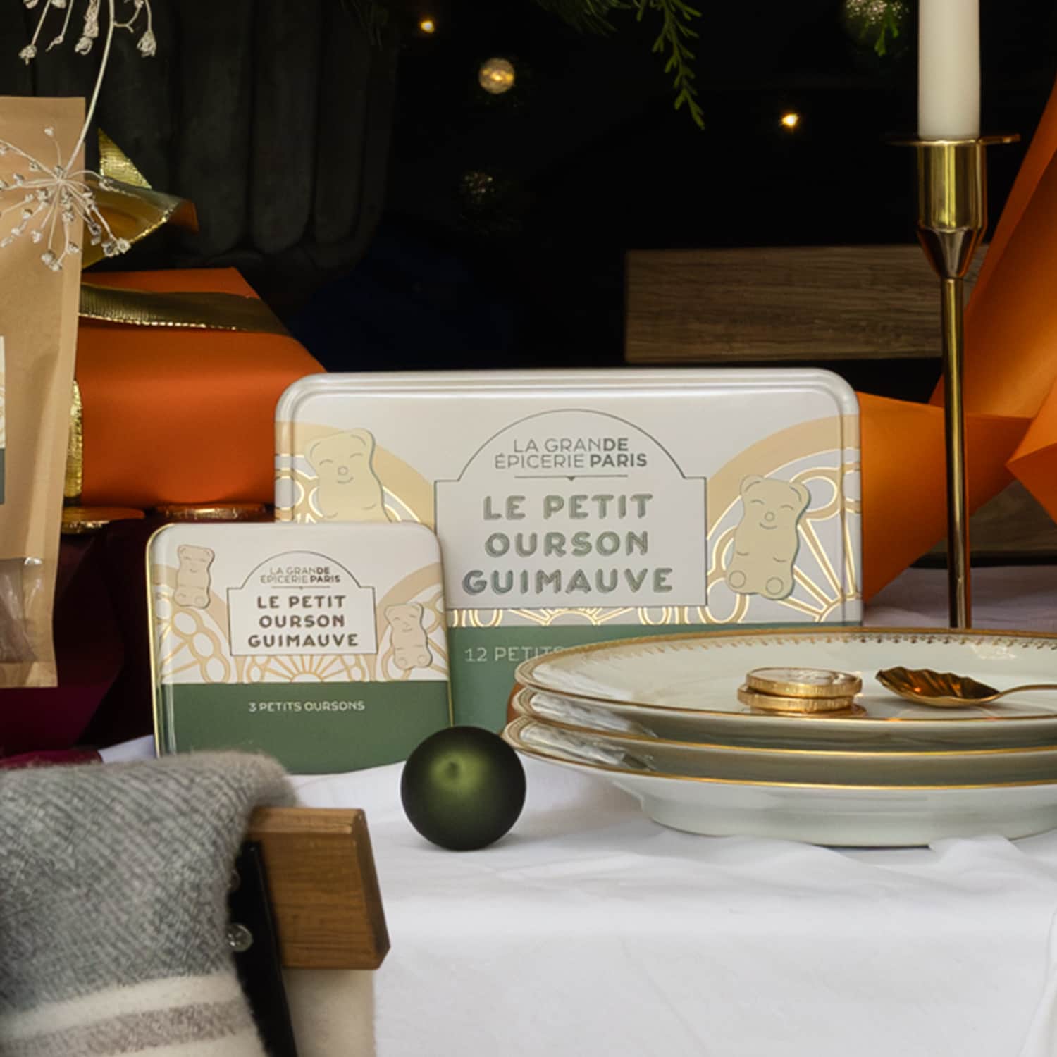 Boîte 3 oursons en guimauve La Grande Épicerie de Paris