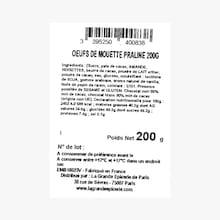 &OElig;ufs de mouette en chocolat amandes et noisettes Maison Mercier