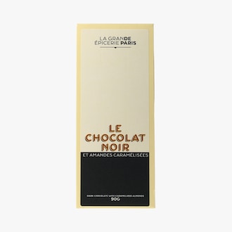 Tablette de chocolat noir et amandes caramélisées La Grande Épicerie de Paris