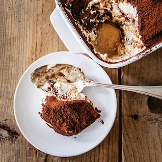 Tiramisu de pain d'épices à la liqueur de châtaigne null