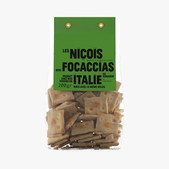 Mini focaccias au romarin Les Niçois