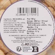 Noix de macadamia à la truffe noire tuber melanosporum 1 % Maison Naja