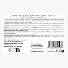 Le mélange quinoa blanc lentilles corail de France La Grande Épicerie de Paris