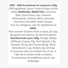 Assortiment de loukoums Cartwright & Butler