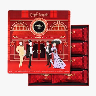 16 cr&ecirc;pes dentelle chocolat au lait Maxim&rsquo;s de Paris