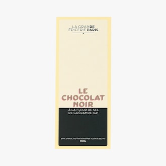 Tablette de chocolat noir à la fleur de sel de Guérande IGP La Grande Épicerie de Paris
