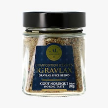 Composition d'épices pour gravlax - Goût nordique Maison Alexis Lepers