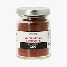 Le m&eacute;lange 4 piments en flocons La Grande &Eacute;picerie de Paris