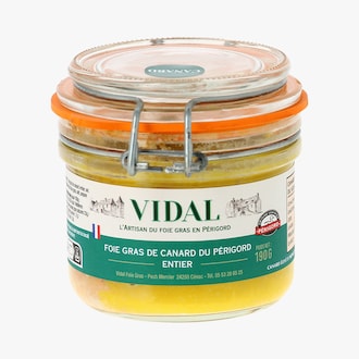 Foie gras de canard entier du Périgord Vidal 