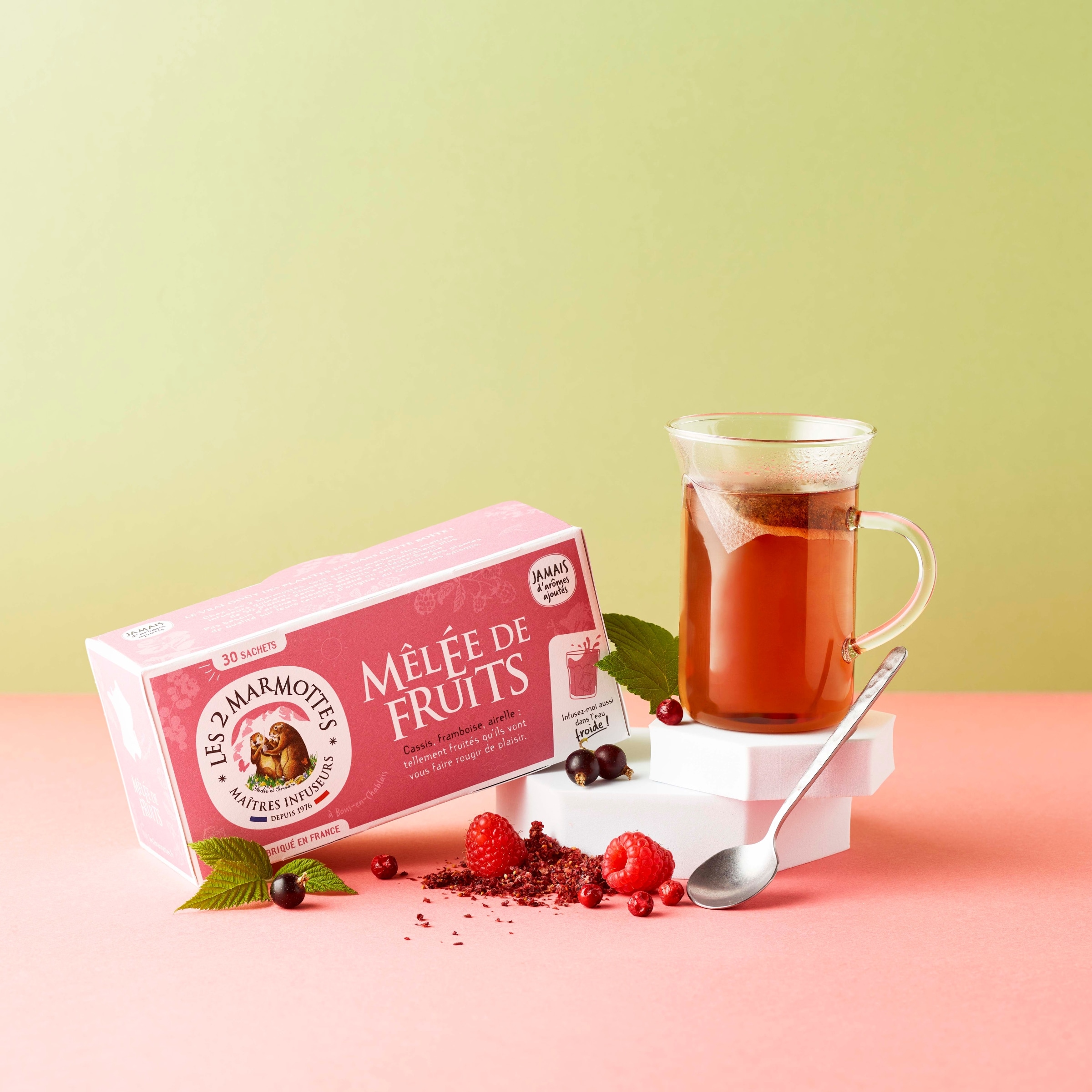 Infusion Mêlée de fruits Les 2 Marmottes