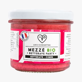 Mezz&eacute; bio, betterave-s&eacute;same-citron-cumin Les 3 chouettes