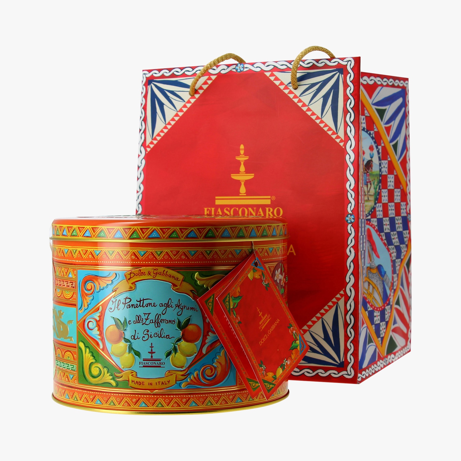 Panettone aux agrumes confits sans raisins secs x Dolce & Gabbana Fiasconaro