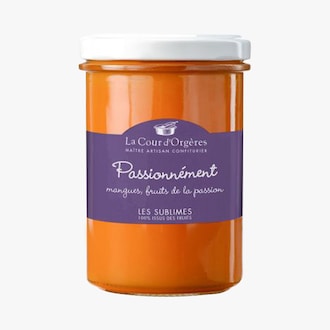 Confiture mangues, fruits de la passion - Passionnément La Cour d'Orgères