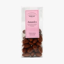 Amandes croustillantes enrob&eacute;es de chocolat au lait et caramel Maison Mercier
