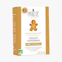 Préparation bio pour biscuits gingerman avec emporte pièce Marlette