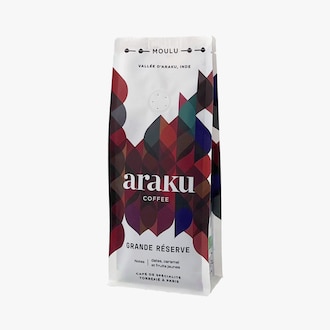 Caf&eacute; moulu 100&nbsp;% arabica bio grande r&eacute;serve, Origine Inde Araku Coffee