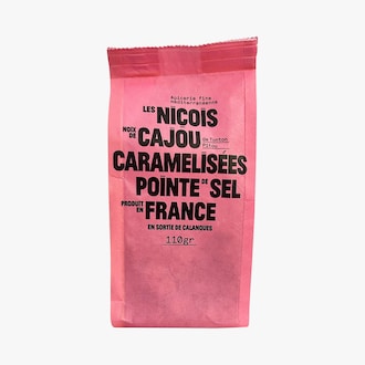 Noix de cajou caramélisées et pointe de sel Les Niçois
