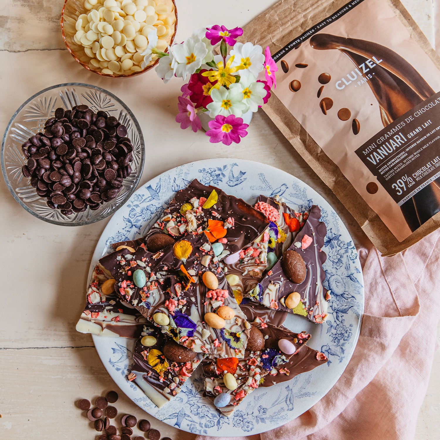 Chocolat à pâtisser au lait Vanuari 39% de cacao minimum Cluizel