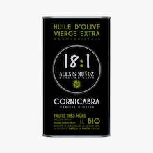 Huile d'olive vierge extra monovari&egrave;tale Cornicabra fruits tr&egrave;s m&ucirc;rs bio Alexis Munoz