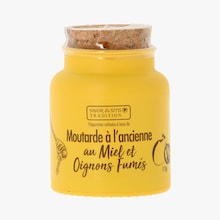 Moutarde au miel et oignons fum&eacute;s - Pr&eacute;paration culinaire Savor & Sens