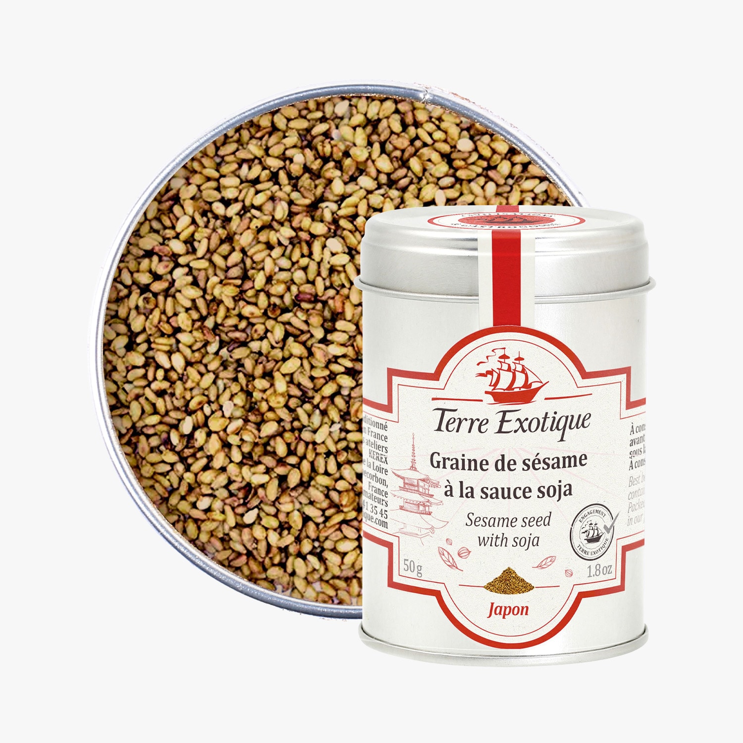 Graine de s&eacute;same &agrave; la sauce soja Terre Exotique