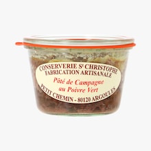 Pâté de campagne au poivre vert Conserverie Saint Christophe