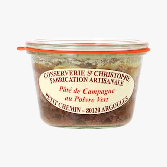 Pâté de campagne au poivre vert Conserverie Saint Christophe