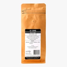 Café en grain - Le cinq - Honduras, Éthiopie, Indonésie, Pérou Maison Lagrange