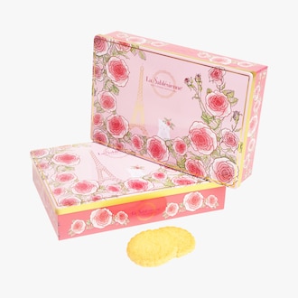 Sablés nature, boîte en métal « Un matin à Paris » La Sablésienne