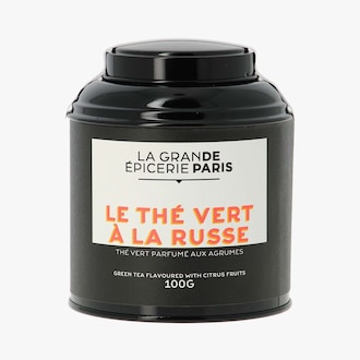 Le th&eacute; vert &agrave; la Russe, th&eacute; vert parfum&eacute; aux agrumes La Grande &Eacute;picerie de Paris
