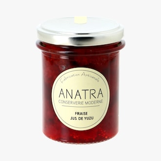 Préparation de fruits fraise, jus de yuzu Anatra