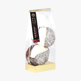 Guimauves boules de No&euml;l chocolat lait, noir et coco Manola