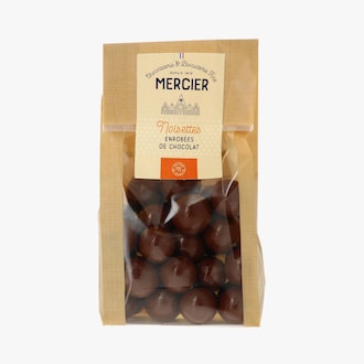 Noisettes enrob&eacute;es chocolat lait Maison Mercier