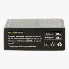 Petites truites de montagne à l’huile de colza et wazabi bio La Truitelle