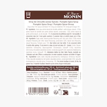 Sirop de citrouille saveur &eacute;pic&eacute;e Monin