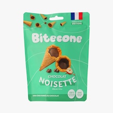 Mini c&ocirc;nes fourr&eacute;s au chocolat noisette Bitecone