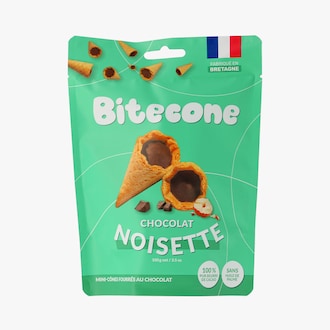 Mini c&ocirc;nes fourr&eacute;s au chocolat noisette Bitecone