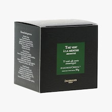 Boîte de 25 sachets de thé vert à la menthe aromatisé Dammann Frères
