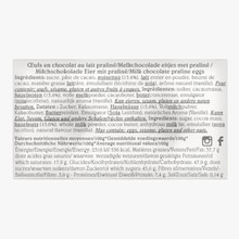 Bo&icirc;te de 6 oeufs de P&acirc;ques en chocolat au lait pralin&eacute; Caf&eacute;-Tasse