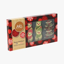 Chocolats belges - Arbres de No&euml;l et bonshommes de neige Ickx