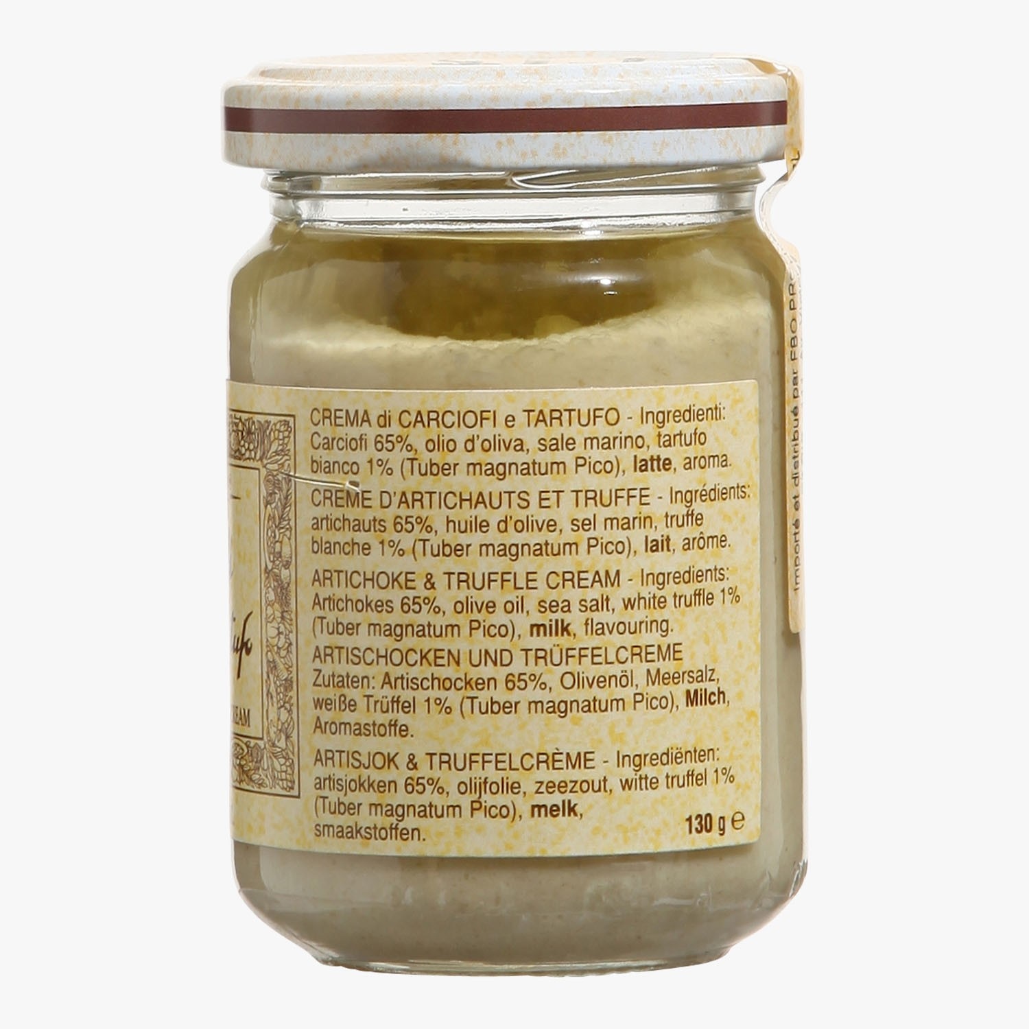 Crème d'artichauts et truffe d'été 5% aromatisée 45g-80g-170g